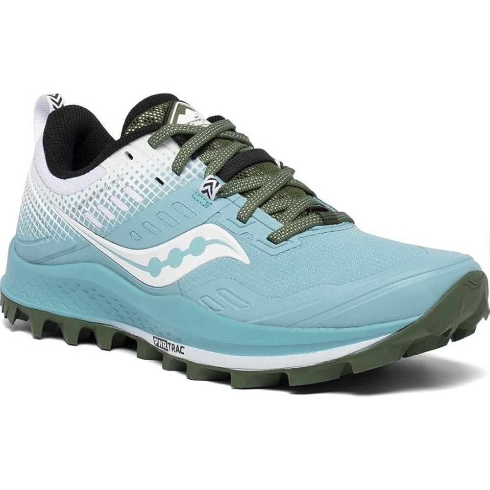 Saucony® (Women's 7 B) Peregrine™ 10 ST Trail Running Shoes in Blue/White